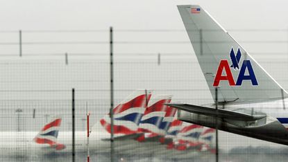 Airplanes parked at Heathrow's Terminal 5