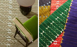 Carpet manufacturer Cogolin has enlisted India Mahdavi to create a range of dynamic floor coverings