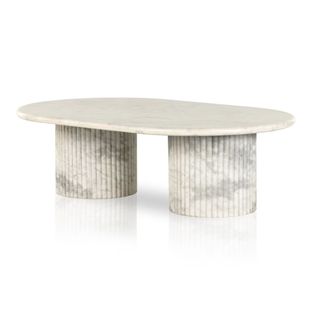 A fluted marble coffee table from Magnolia
