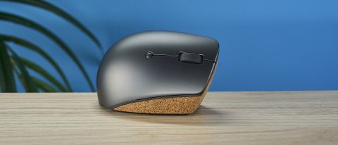 A Lenovo Go Wireless Vertical mouse