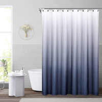 Navy blue ombre shower curtain, Amazon