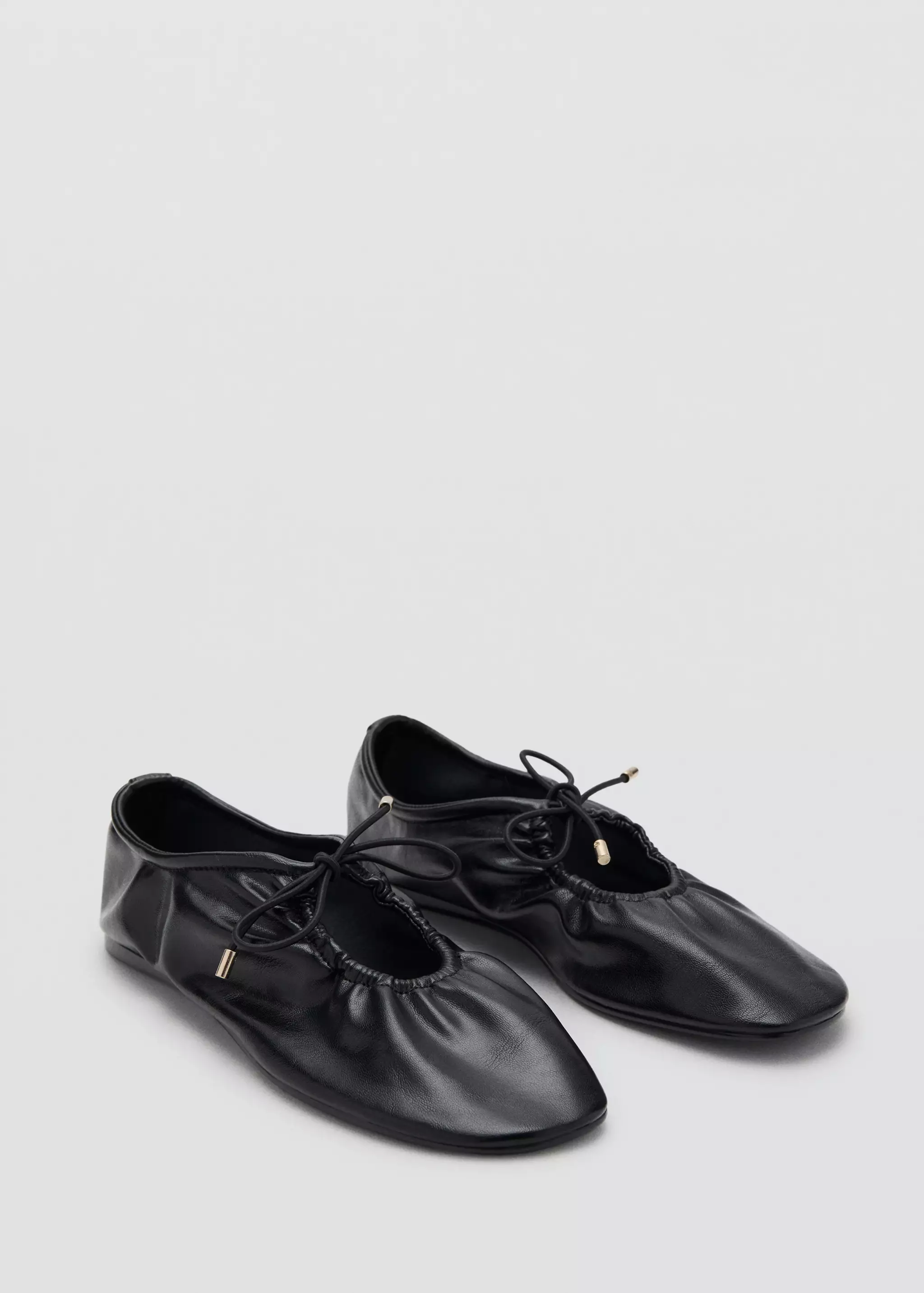 Ruched Shoes With Bow - Women | Mango Usa