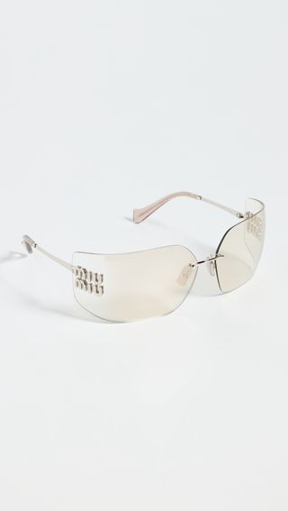 Miu Miu Mu 54ys Wraparound Sunglasses