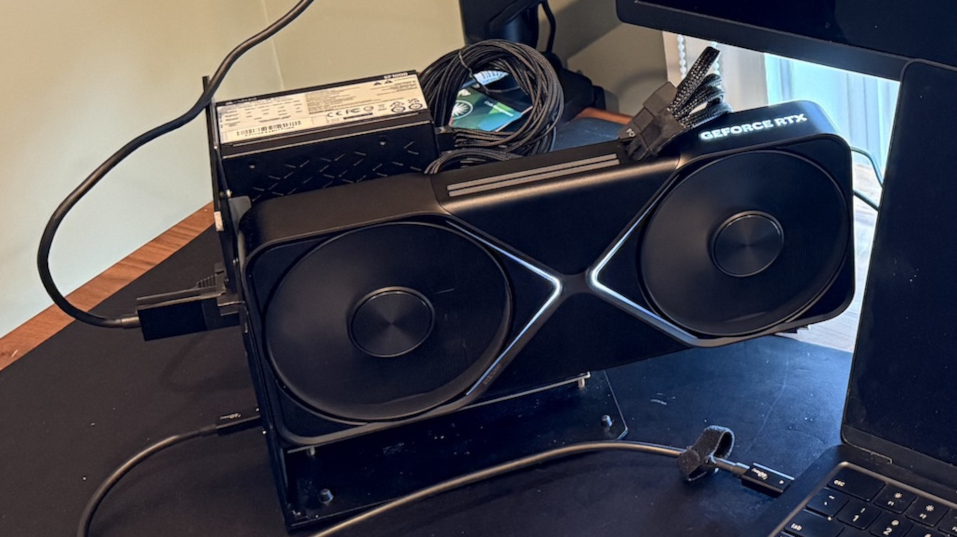 RTX 5090 in a eGPU dock connected to a M-series MacBook