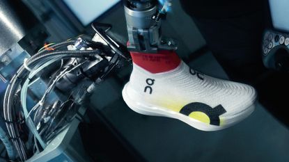 On’s launches White/Lime Cloudboom Strike LS colourway