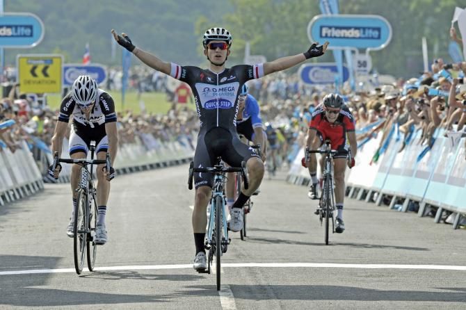 Michal Kwiatkowski (Omega Pharma-Quickstep) wins stage 4 of the Tour of Britain