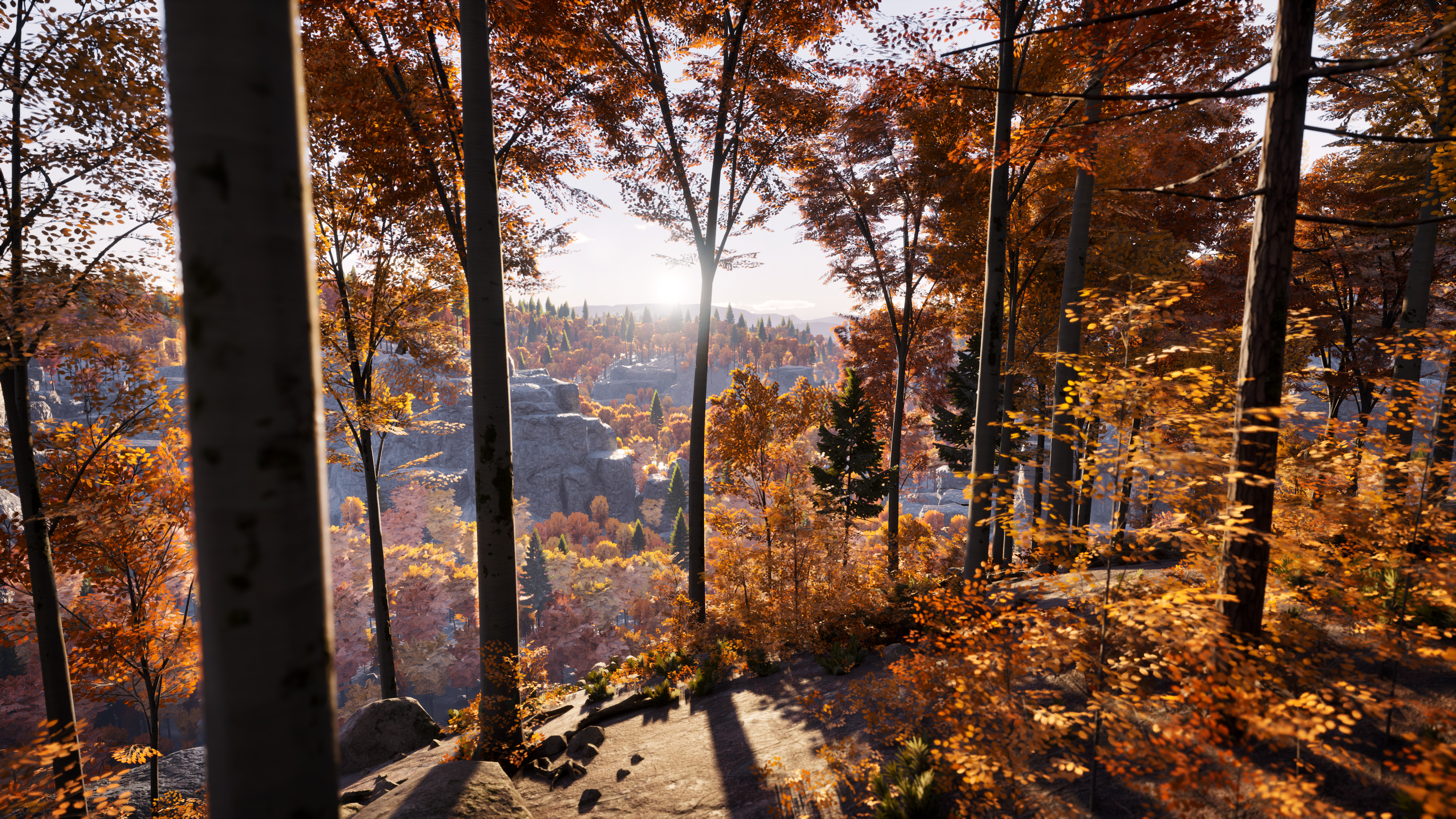 Prologue: Go Wayback first-person screenshot of a man holding a compass in a snowy forest
