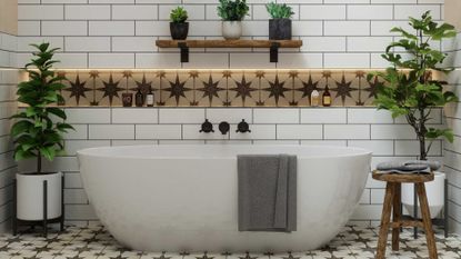 bathroom encaustic tile ideas