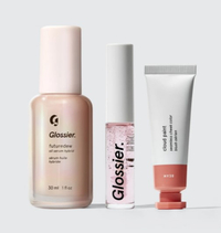 The Dewy Look
RRP: $60/£49
The ultimate set if you want the iconic Glossier skin look! You get Futuredew, which is "a shortcut to that post-facial glow," Cloud Paint which is a sheer, liquid blush, and a Lip Gloss. The perfect combo to give you dewy, glass-like skin - yes, please!
