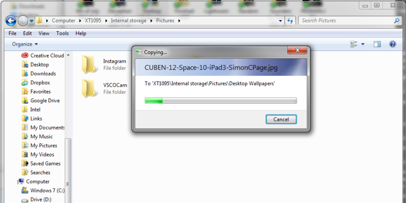 Copying files from Android to Windows PC