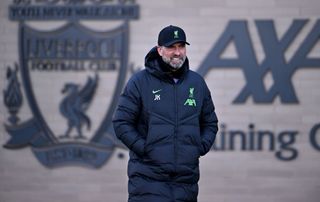 LIVERPOOL, ENGLAND - DECEMBER 13: (THE SUN OUT, THE SUN ON SUNDAY OUT) Jurgen Klopp manager of Liverpool during a training session at Axa Training Centre on December 13, 2023 in Liverpool, England. (Photo by Andrew Powell/Liverpool FC via Getty Images)