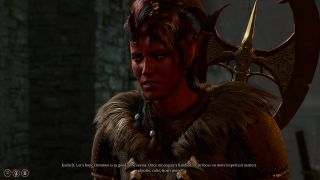Karlach talks about finding Dammon to fix her infernal engine