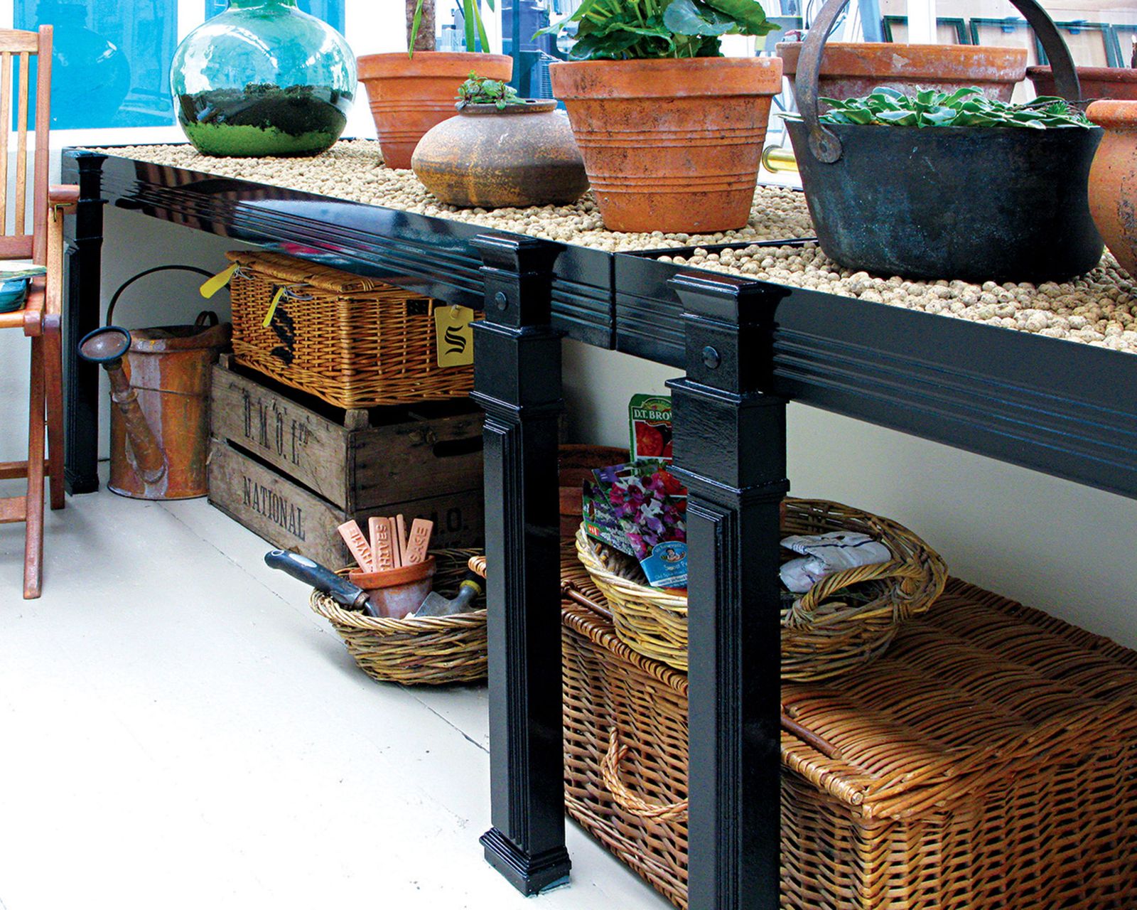 Greenhouse shelving ideas 10 ways to store plants and tools Gardeningetc