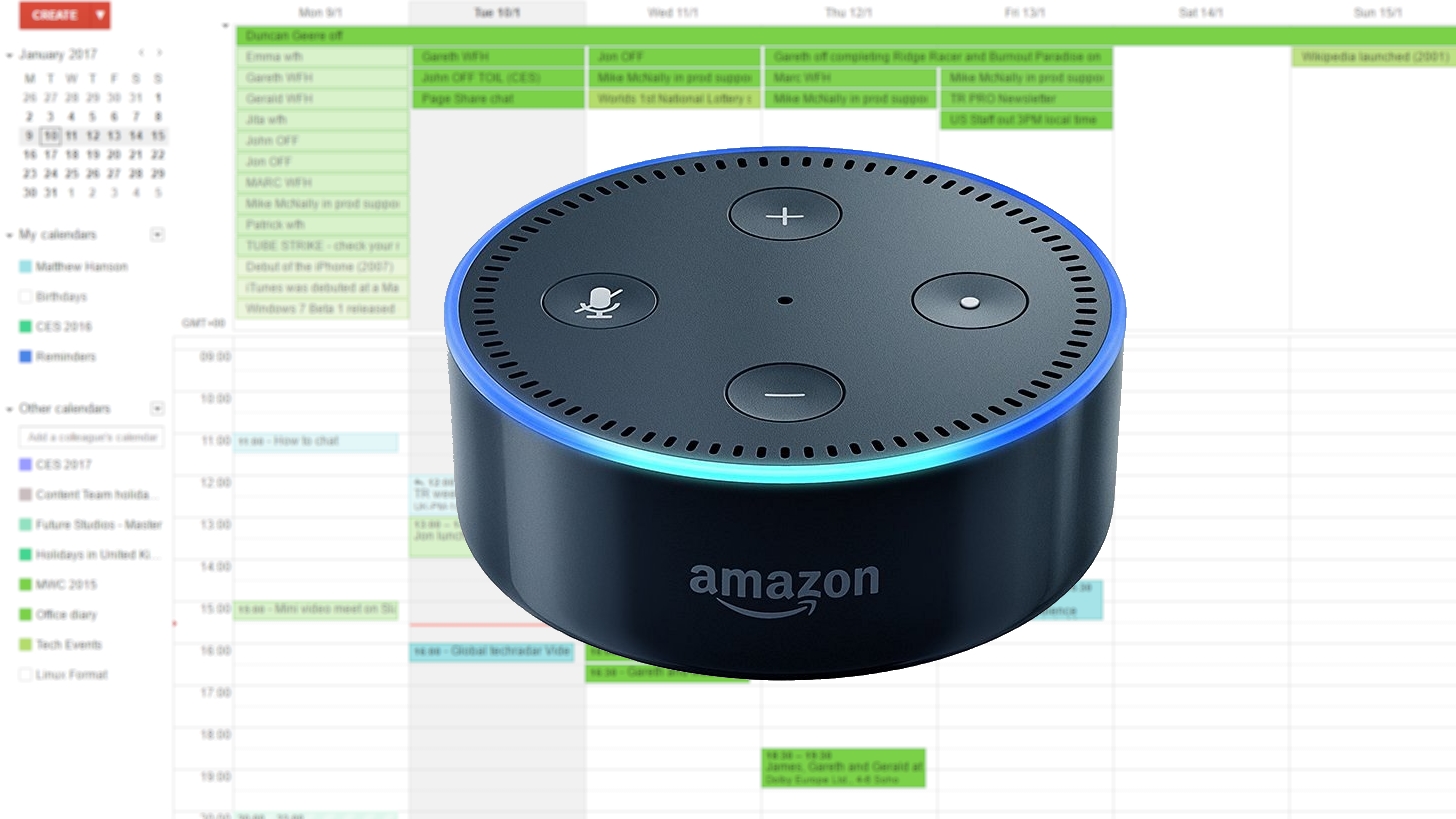 Google calendar sales amazon echo