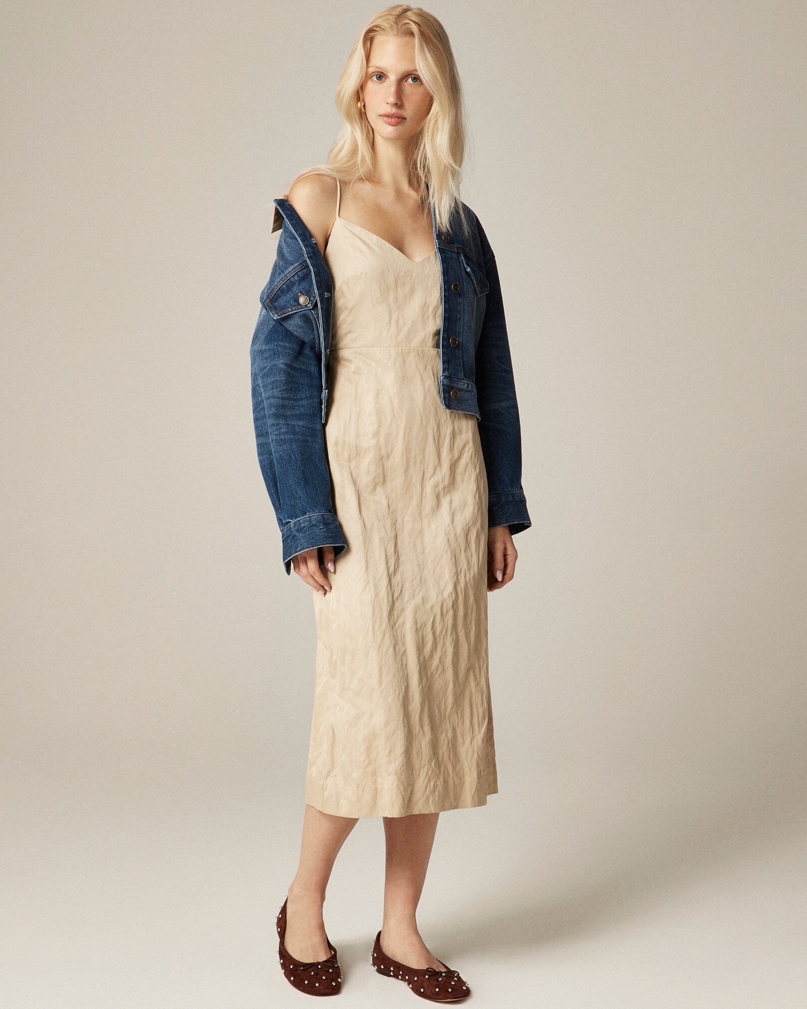 J.Crew, Natasha Dress in Memory Poplin