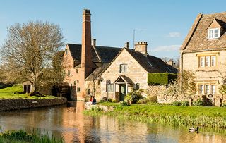 Watermill at Lower Slaughter, Cotswolds, UK.