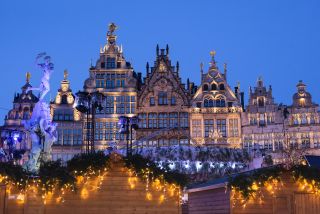 A close up of Antwerp - which has one of the best European Christmas markets
