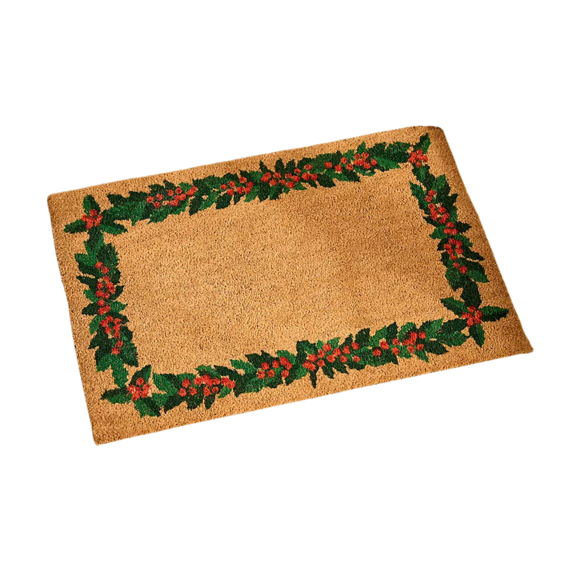 a Christmas doormat