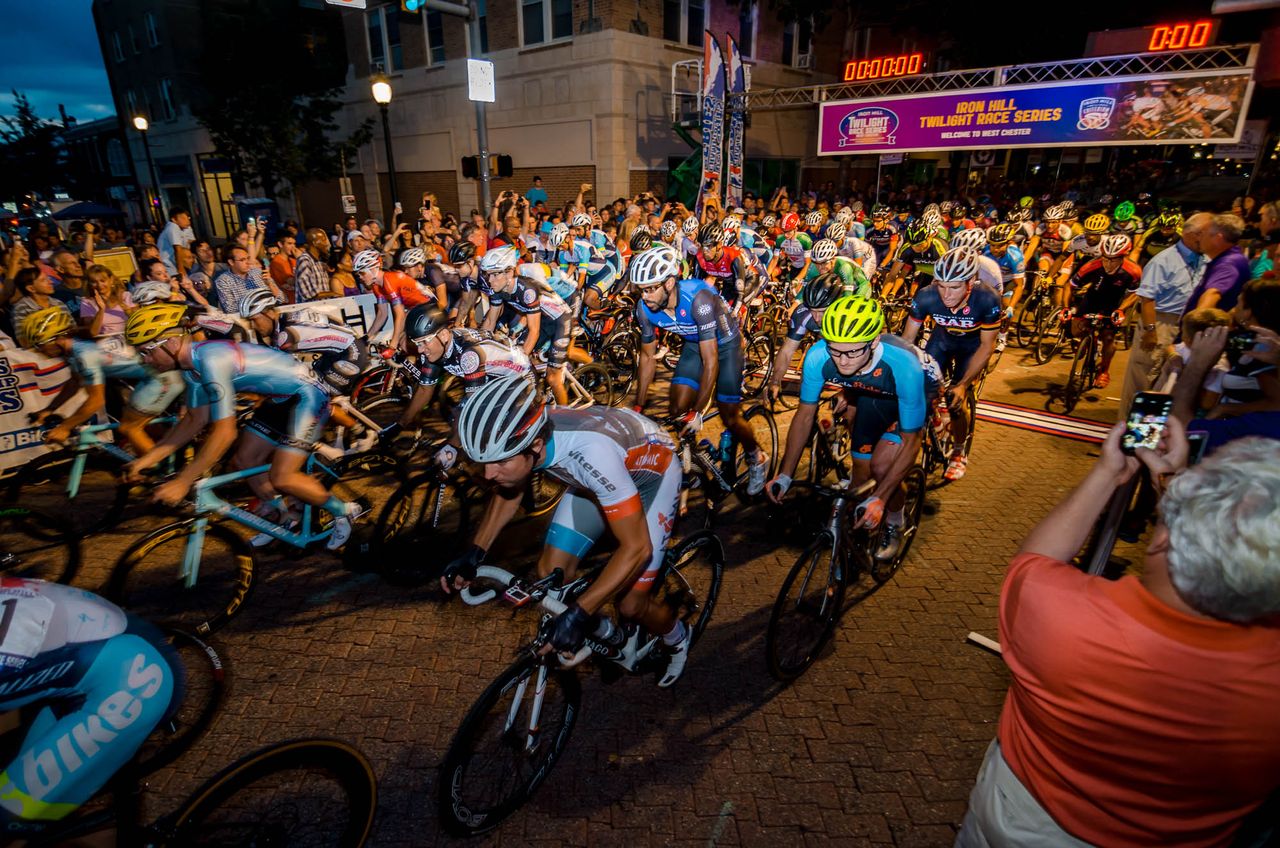 The men start
