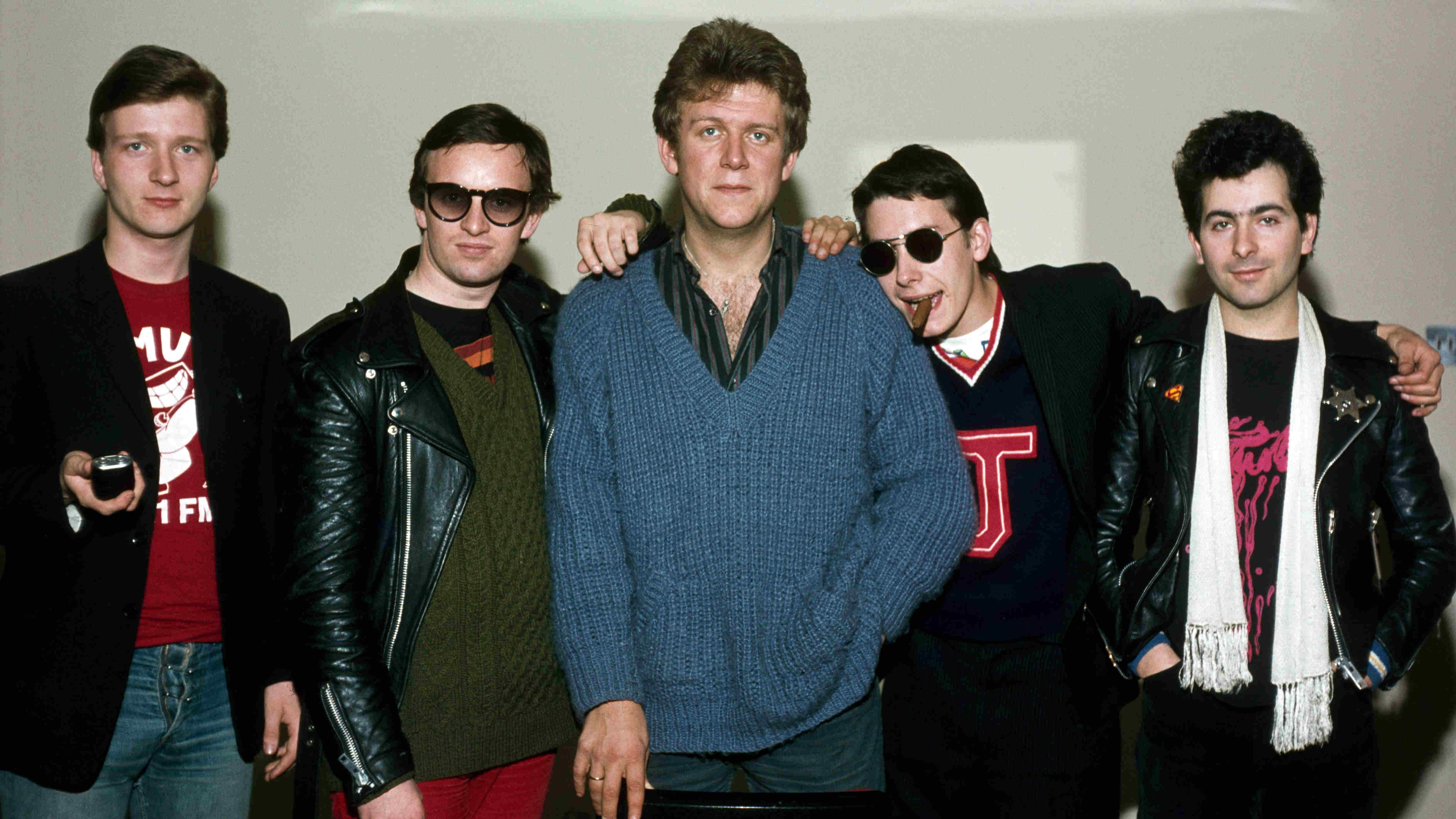 Squeeze posing for a photograph in the late 1970s
