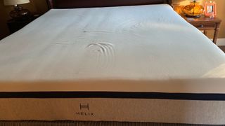 Helix Midnight mattress in our reviewer's bedroom