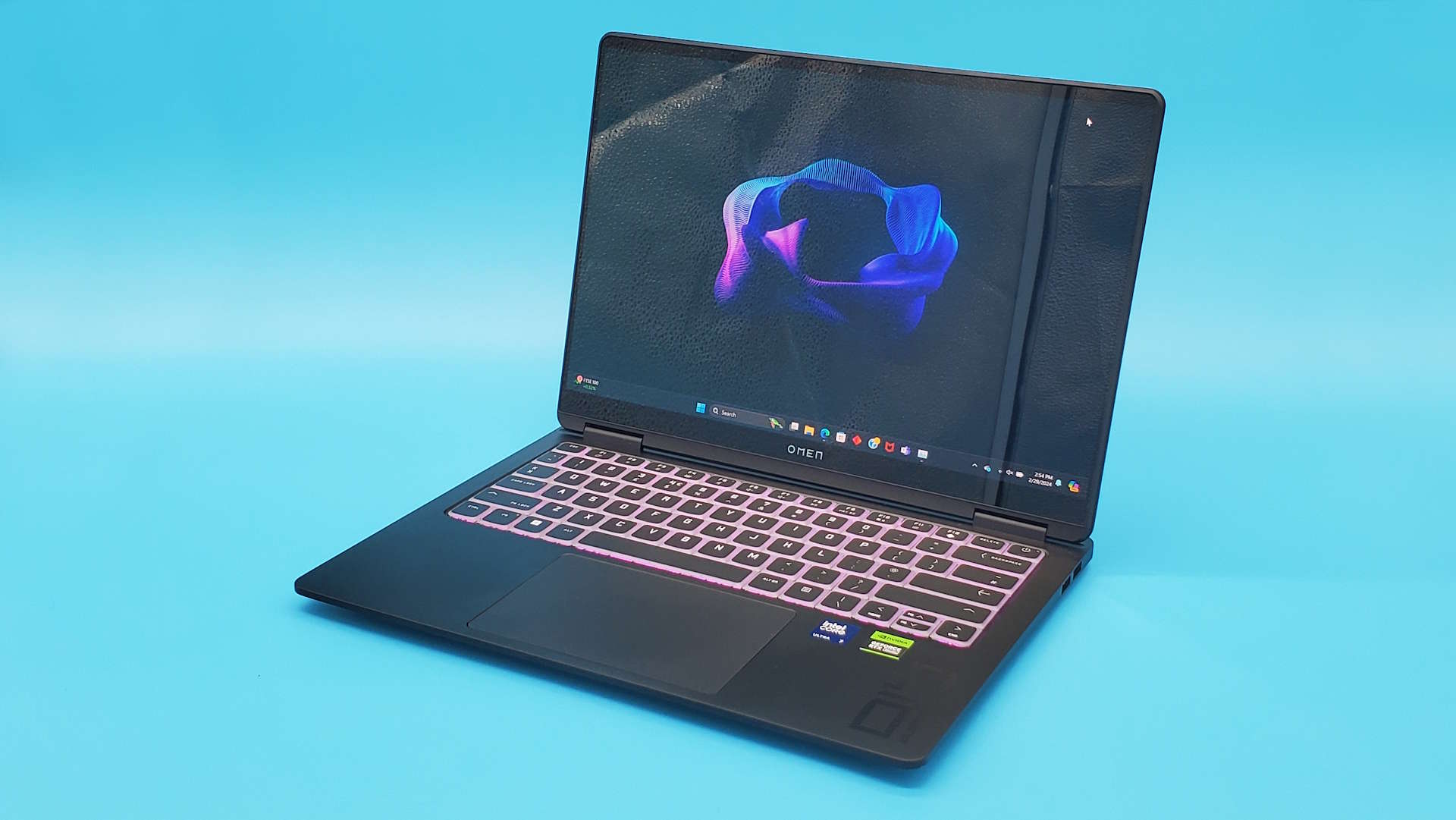 HP Omen Transcend 14 gaming laptop from various angles
