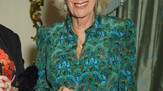 Queen Camilla's necklaces seen during a reception celebrating 30 years of the Forward Arts Foundation