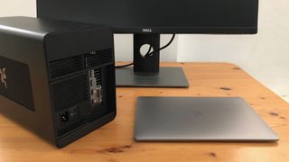 The next step is to connect the eGPU to the MacBook. Image credit: TechRadar