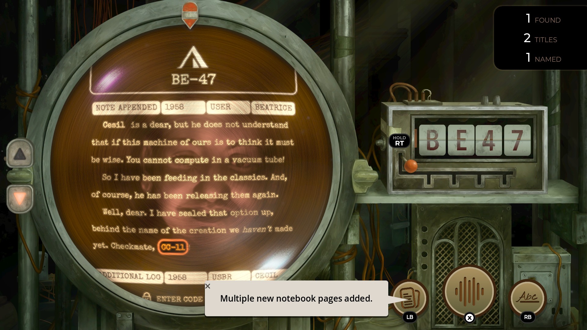 The computer interface in TR-49.