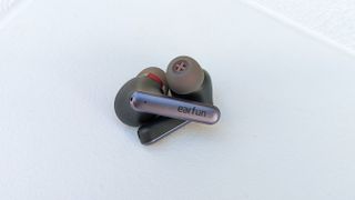 The EarFun Air S wireless earbuds displayed on a clean white surface