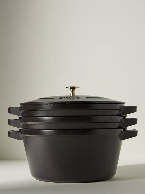 Staub Stackable Four-Piece Cast Iron Set