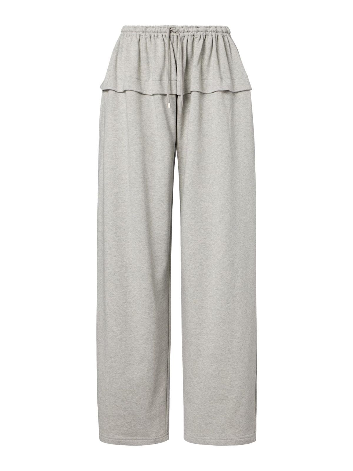 Ruffled Cotton-Blend Track Pants