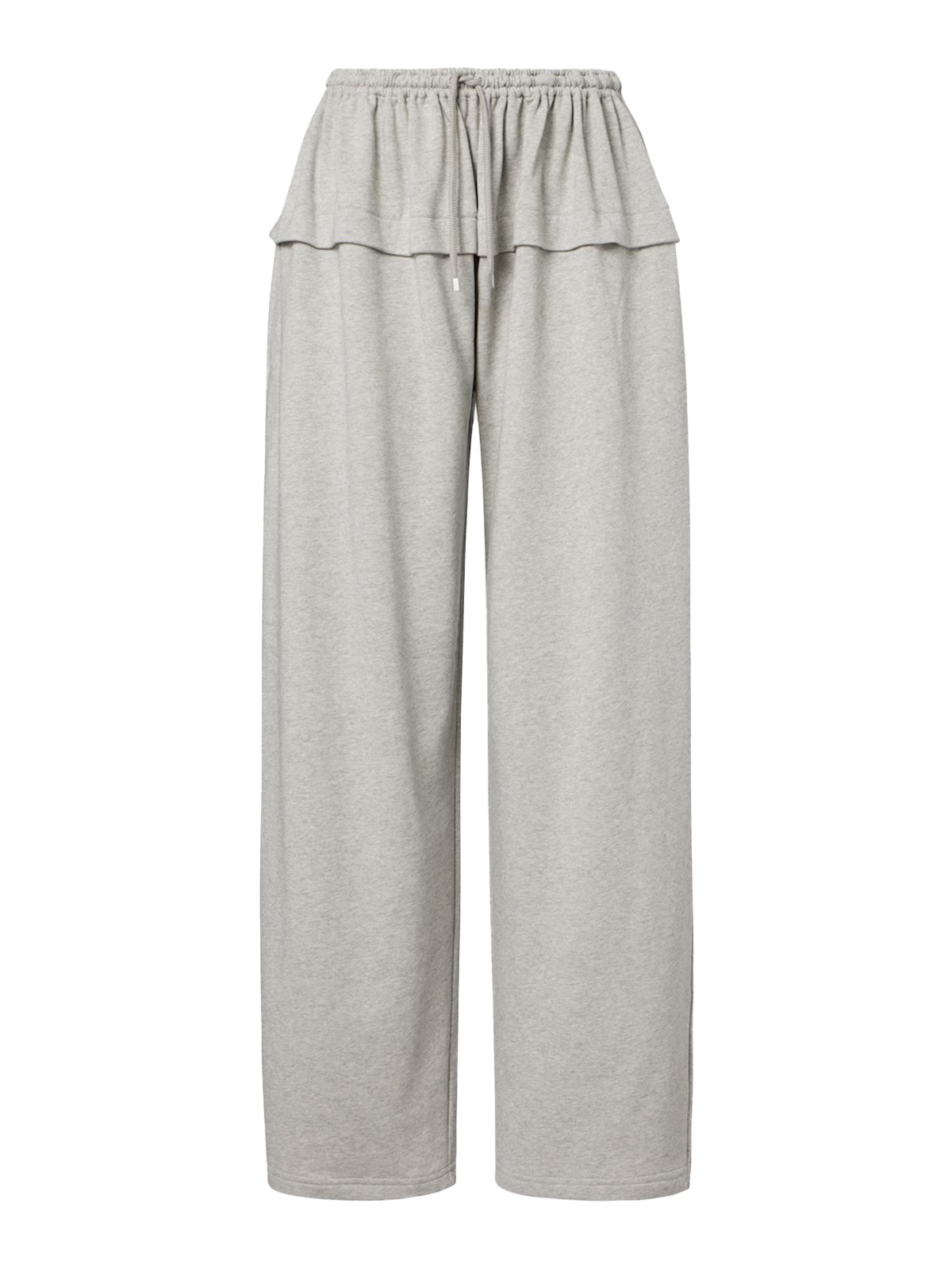 Ruffled Cotton-Blend Track Pants