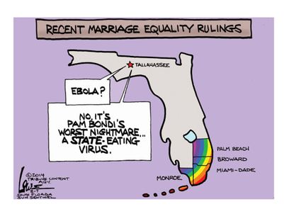 Political cartoon marriage equality