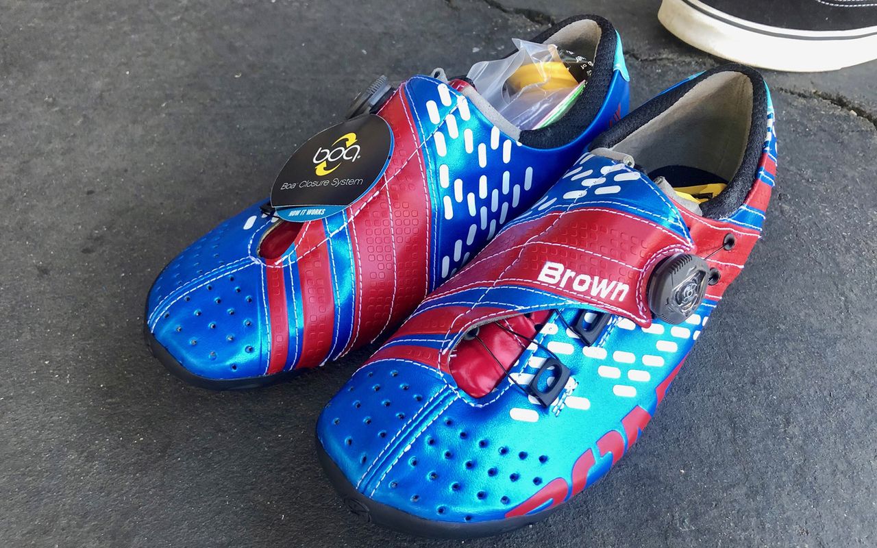 Custom Bont shoes for US national champion Jonny Brown
