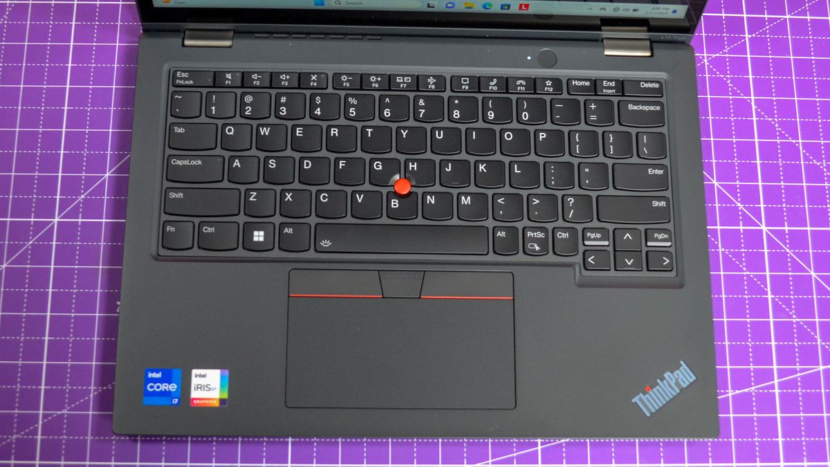 A Lenovo ThinkPad L13 Yoga Gen 4 on a table