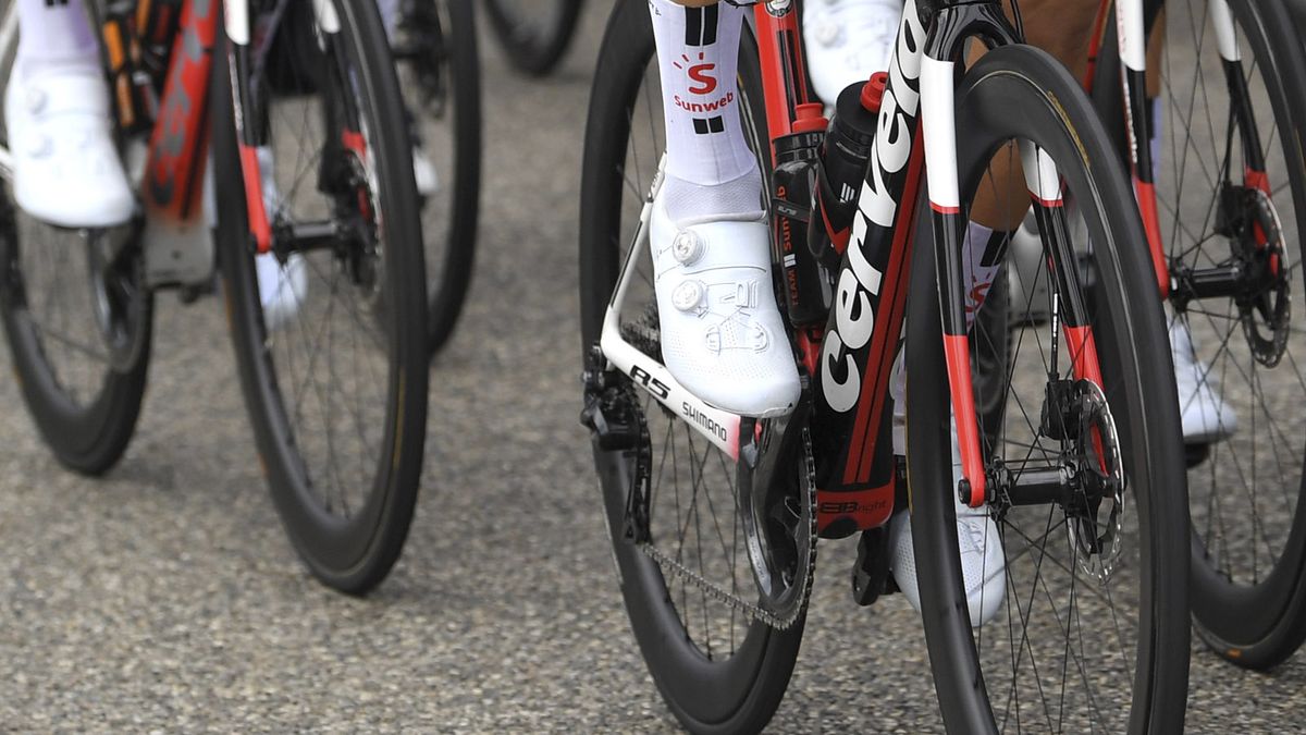New Shimano wheels at the Tour de France