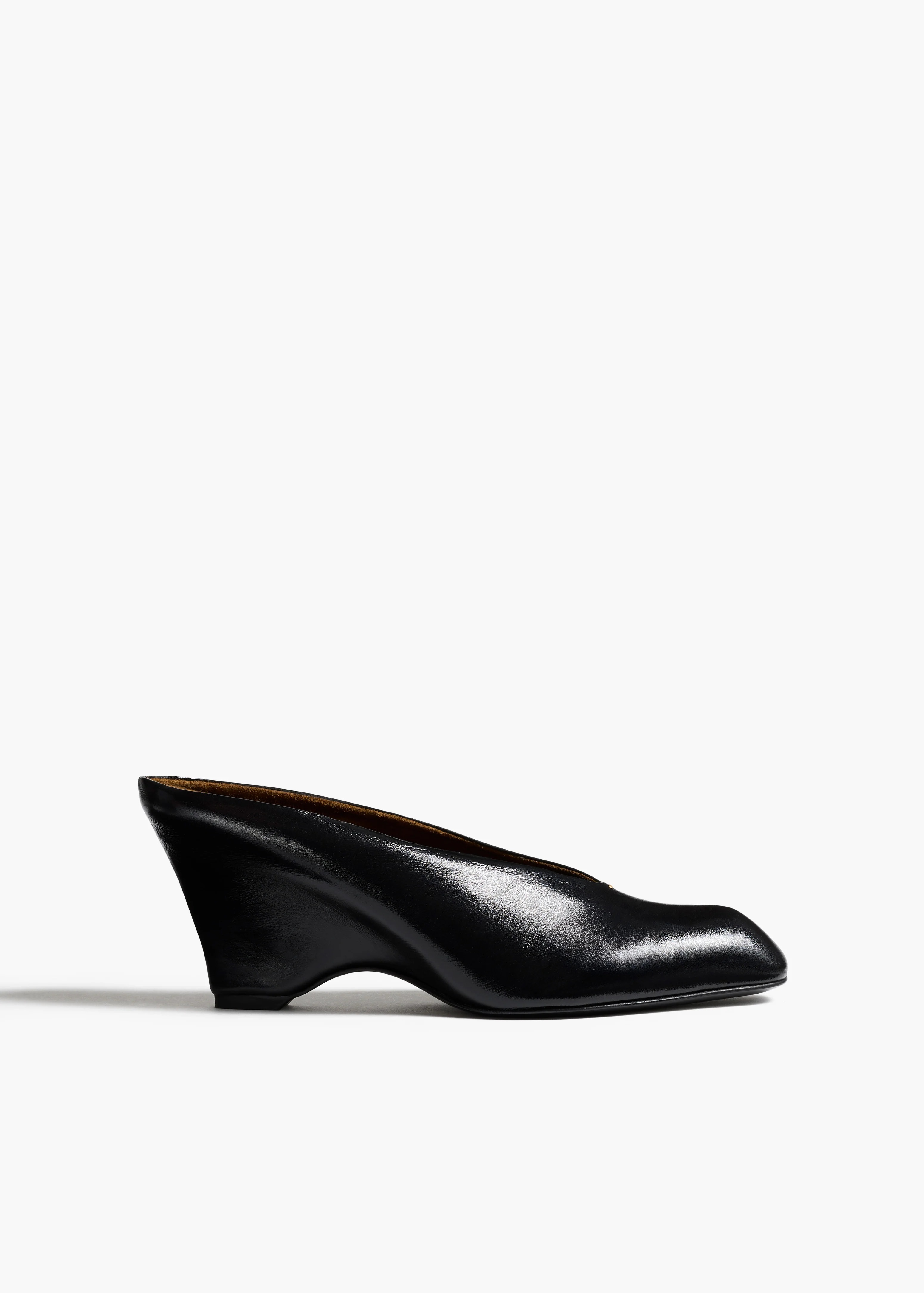 Patent Wedge Slingback Pumps