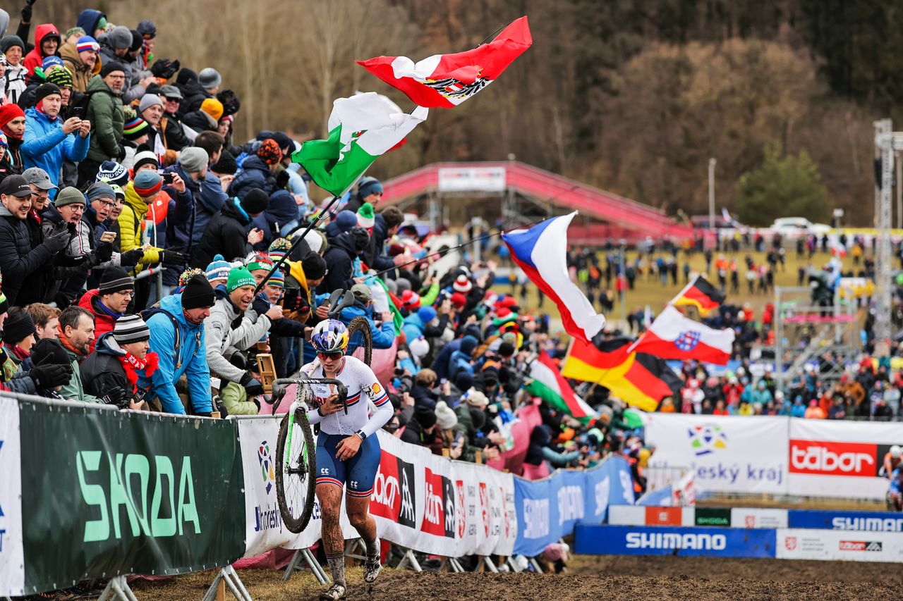 Zoe Backstedt was cheered on by the huge Tabor crowds