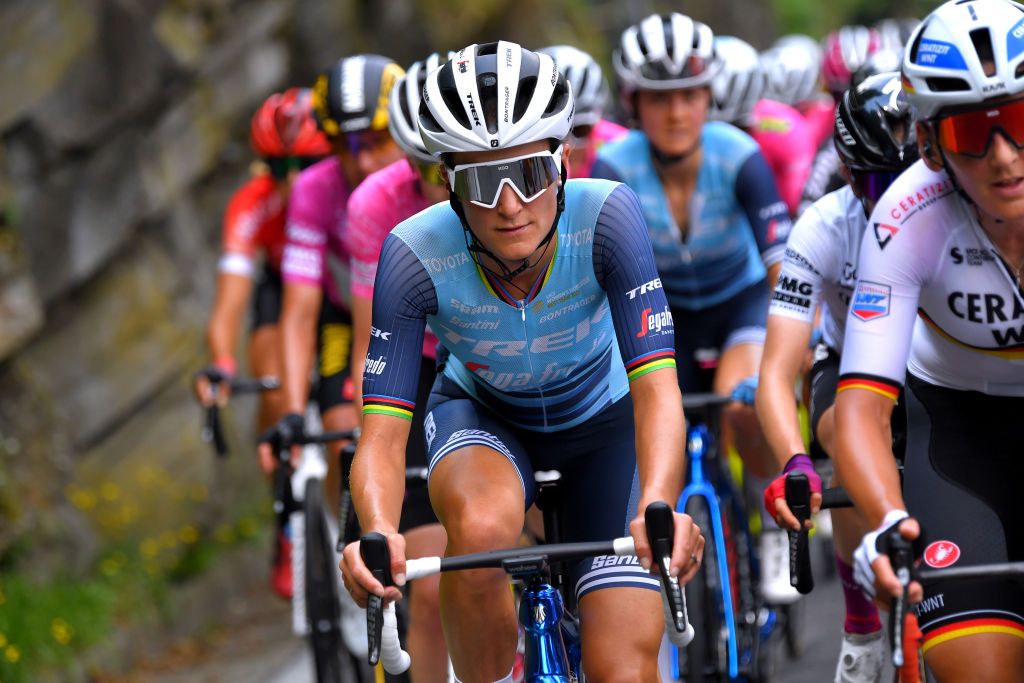 Trek-Segafredo&#039;s Lizzie Deignan at the 2021 Giro Donne