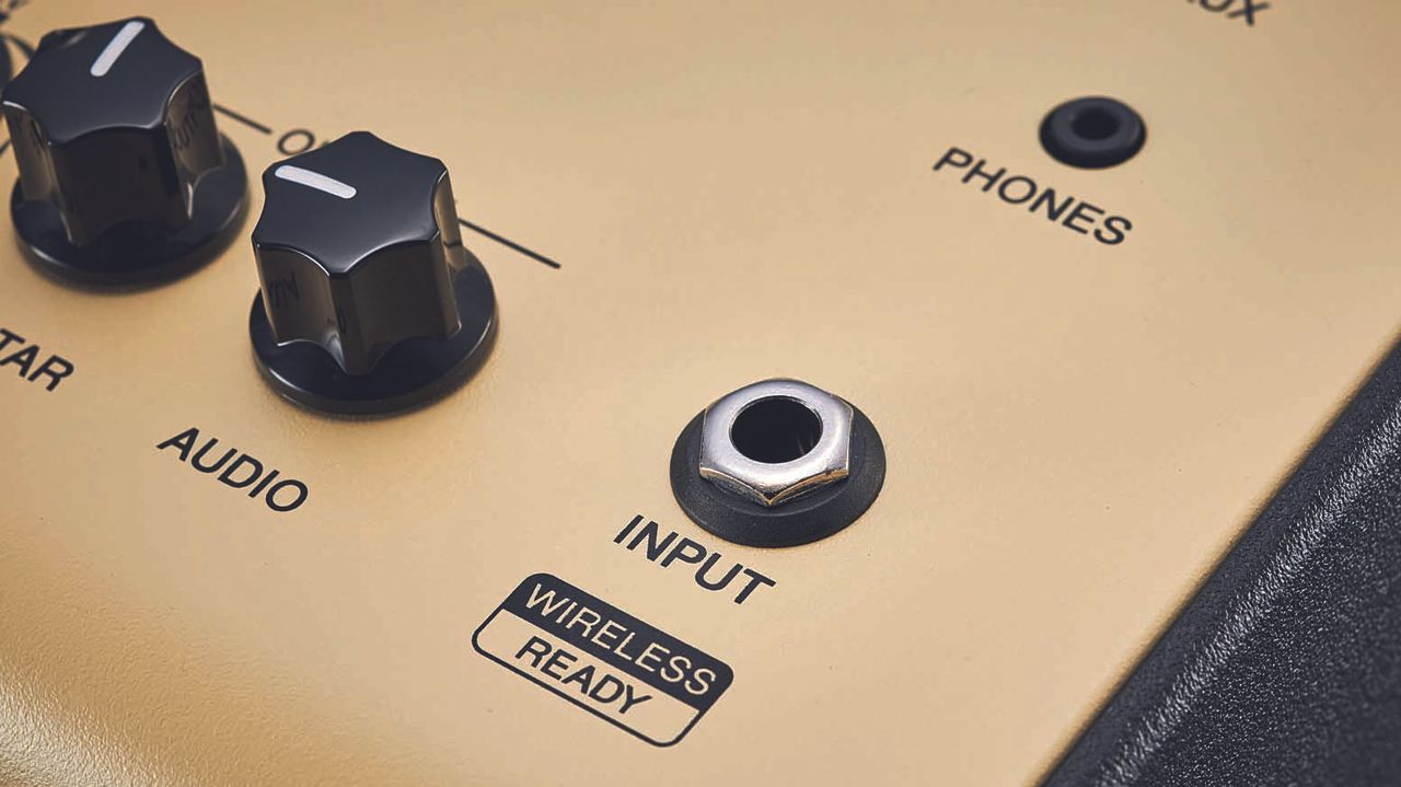 There's a separate output for audio levels for you to play along to songs via bluetooth or aux input