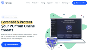 Fortect landing page