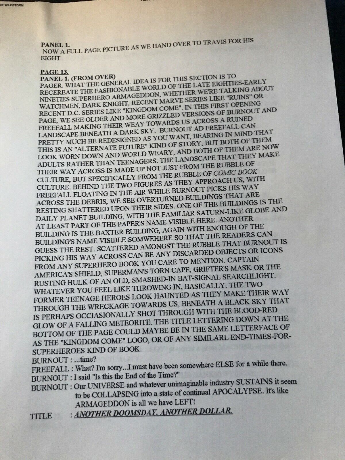 Alan Moore script