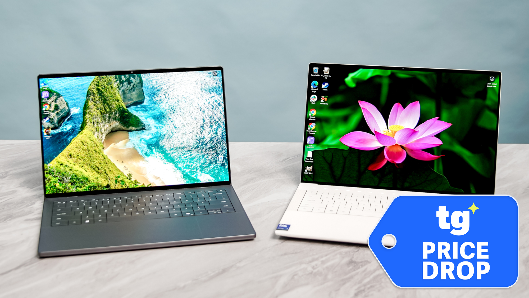 Dell XPS 14 2026 next to the Dell 14 Premium