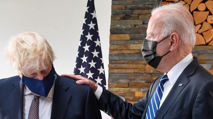 Boris Johnson and Joe Biden meet at the G7 in Cornwall