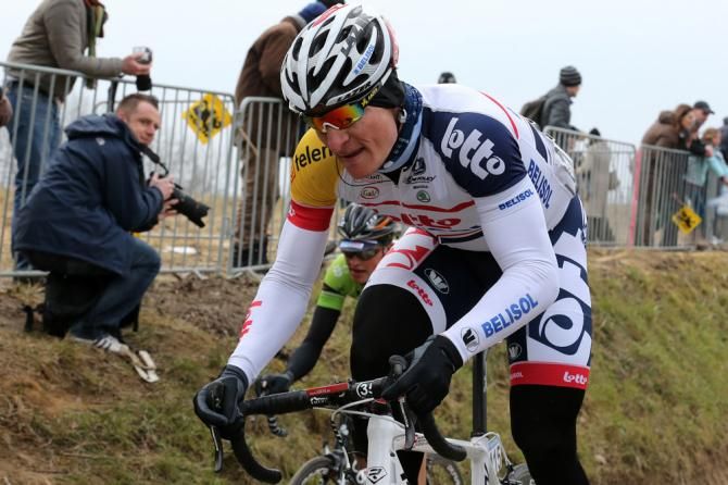 Andre Greipel (Lotto Belisol) on the attack