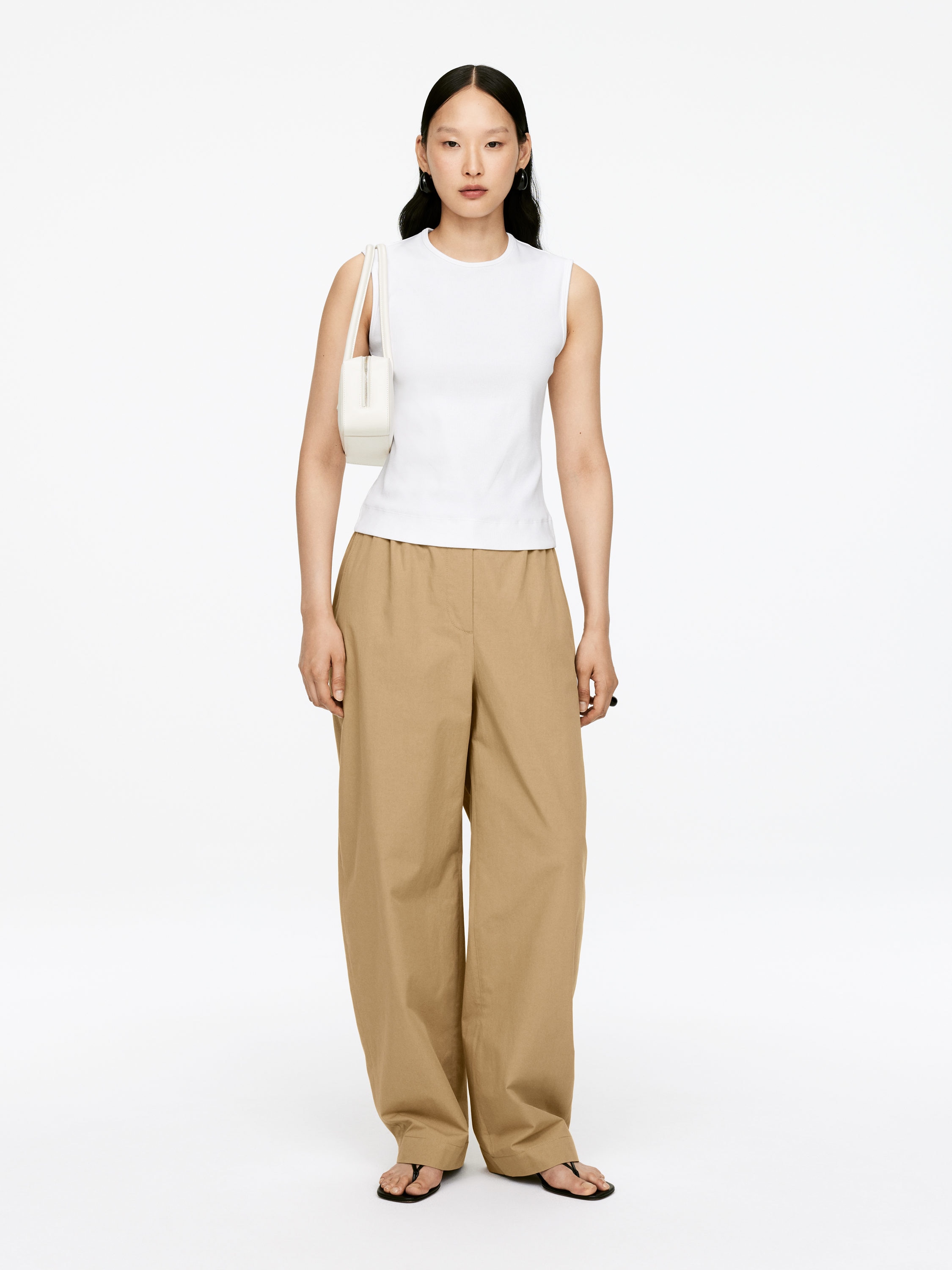 Relaxed Chinos – Beige – Women – Arket Gb