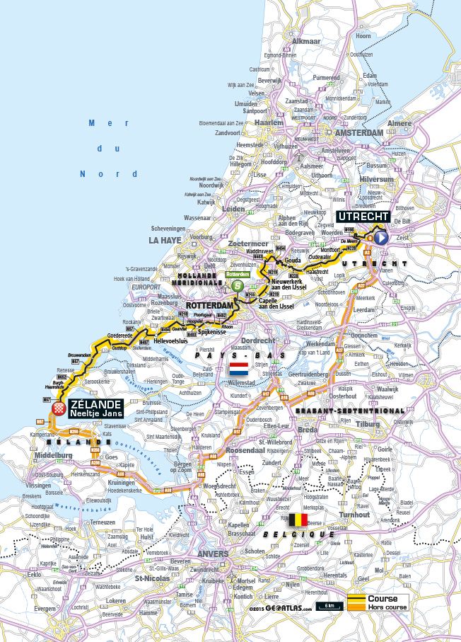 Tour de France 2015 Stage 2: Utrecht - Zelande, 166 km