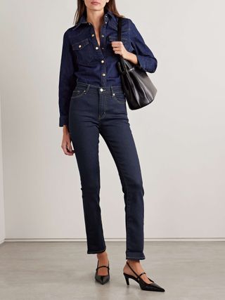 Le High High-Rise Slim-Leg Jeans