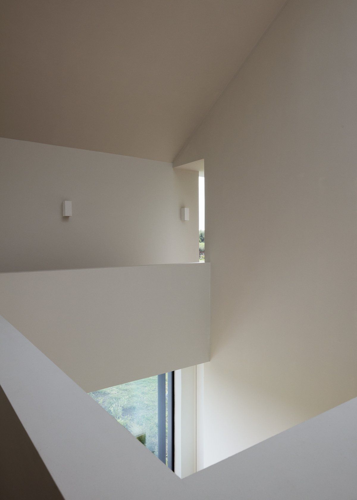 Inside a contemporary home with white walls